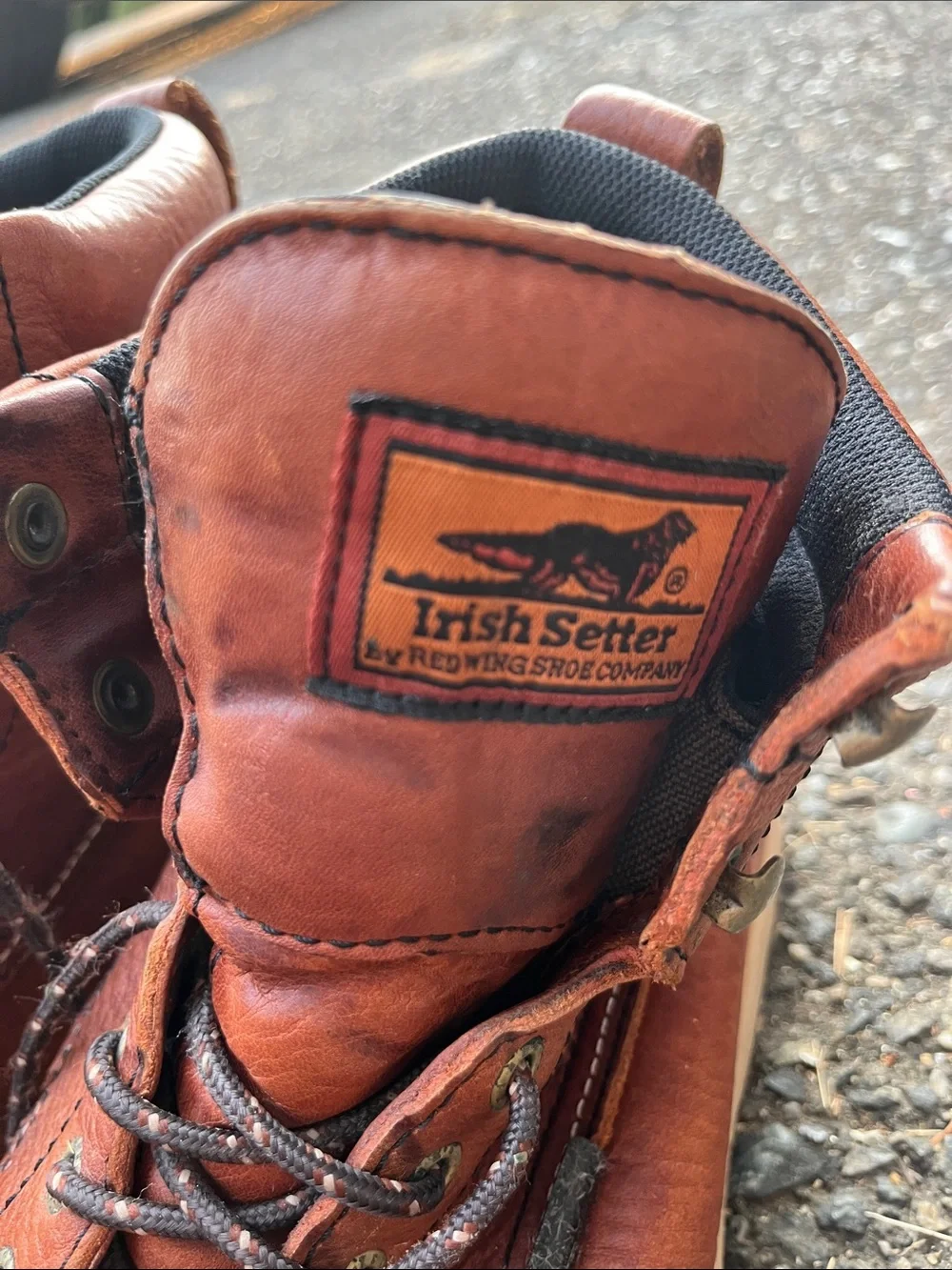 Irish Setter Tan Leather Moc-Toe Work Boots